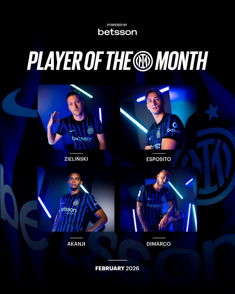 乐鱼体育-国米2月最佳球员候选：泽林斯基、埃斯波西托、阿坎吉、迪马尔科